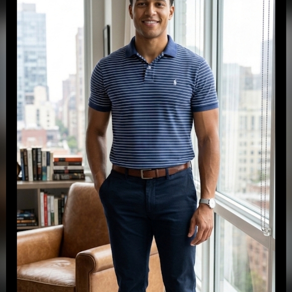 Ralph Lauren Other - Polo Ralph Lauren Blue and White Striped Polo Shirt